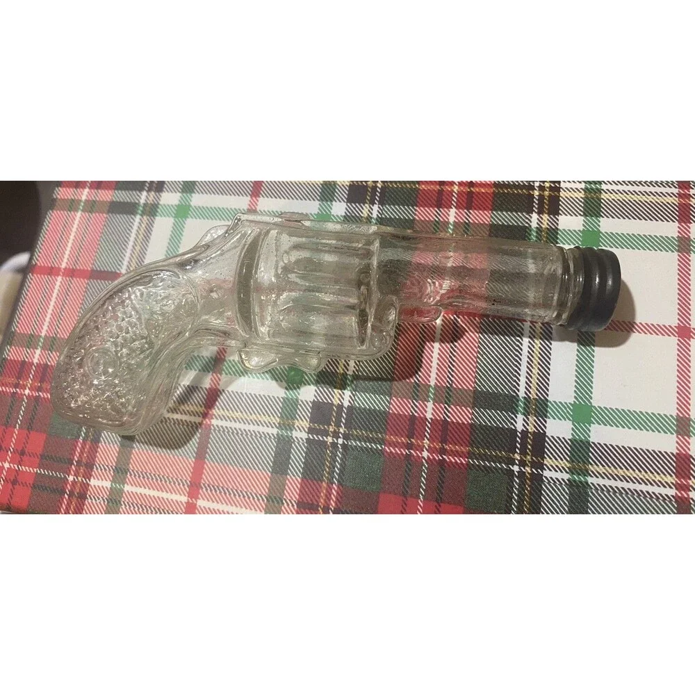 Antique Glass Pistol Gun Candy Container